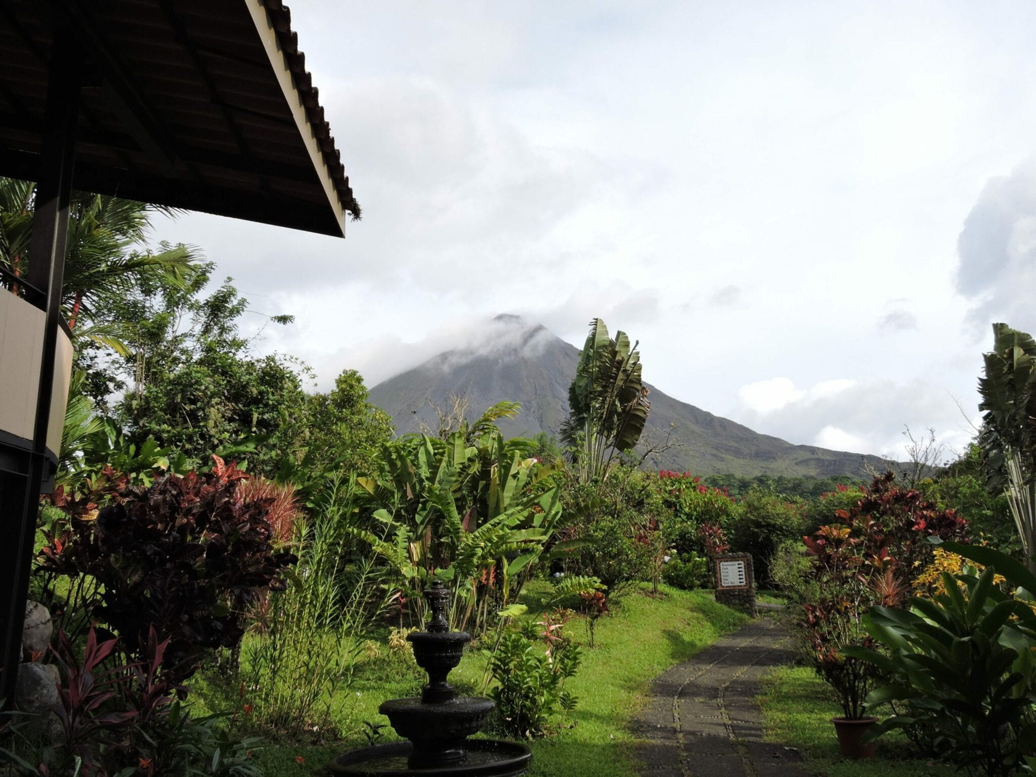 View of Arenal Volcano in Costa rica 